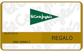 tarjeta regalo el corte ingles